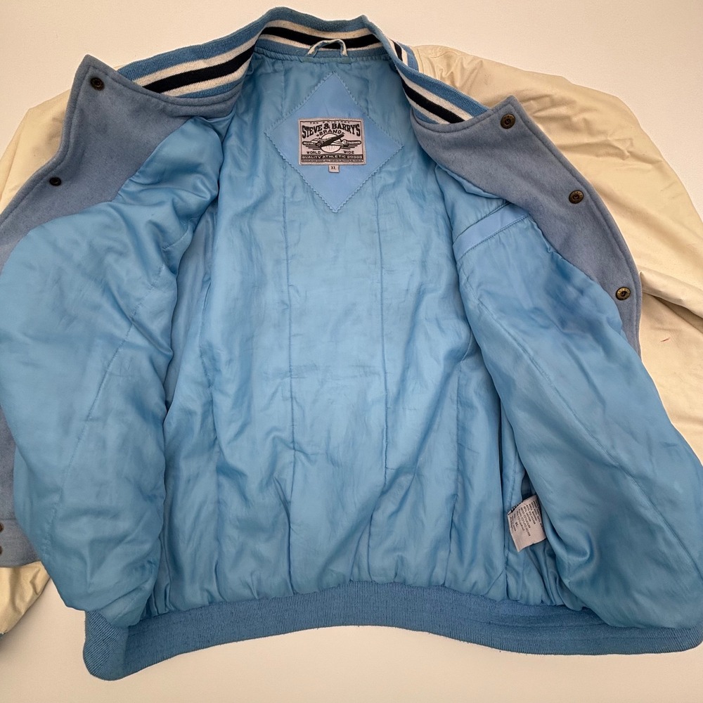 Vintage Steve & Barrys UNC Tar Heels Letterman Varsity Jacket XL University - Picture 10 of 16